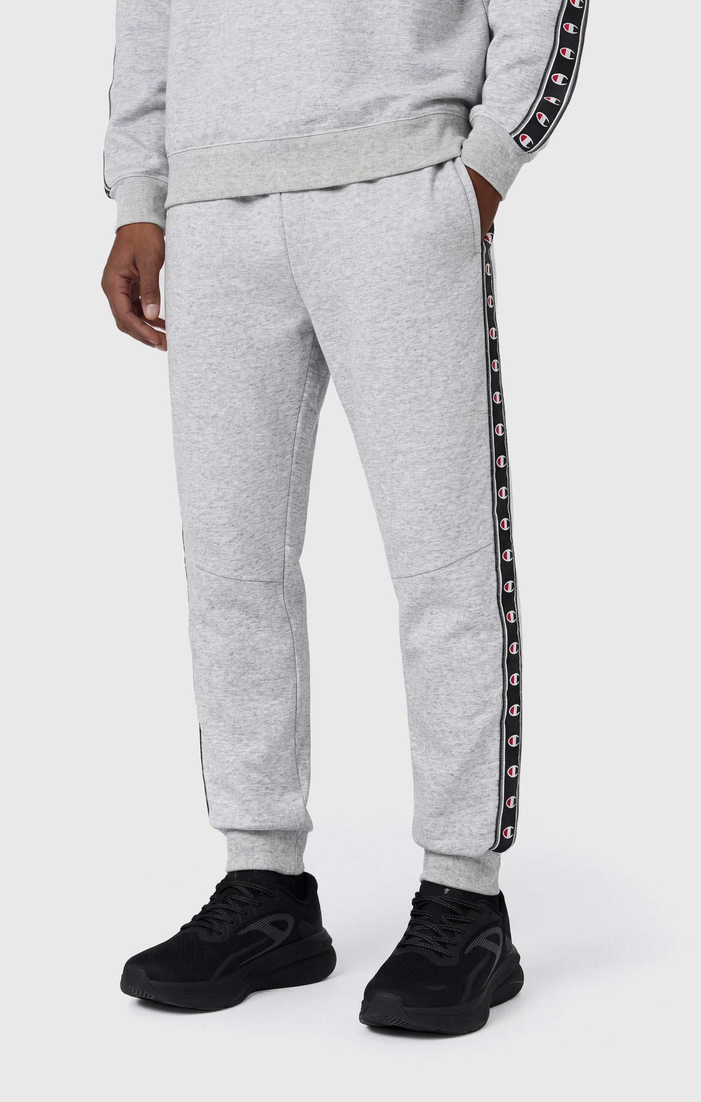Men's Interlock Tape Logo Rib Cuff Pants