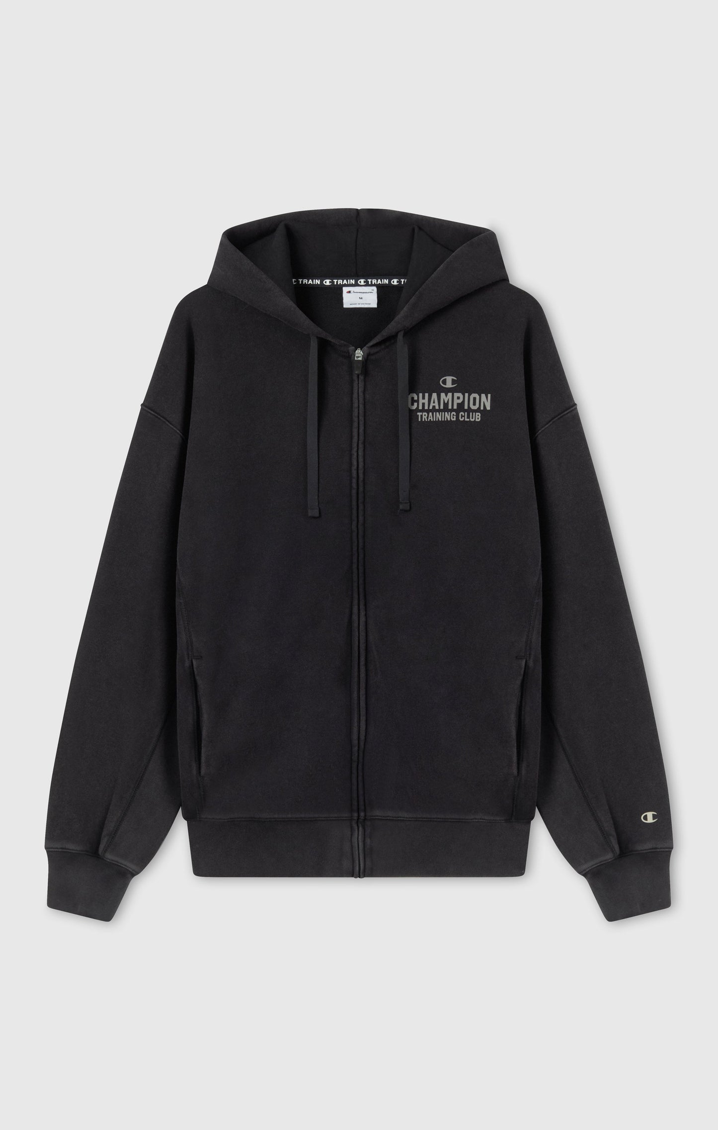 Herren Hoodie mit durchgehendem Reißverschluss im Box-Stil