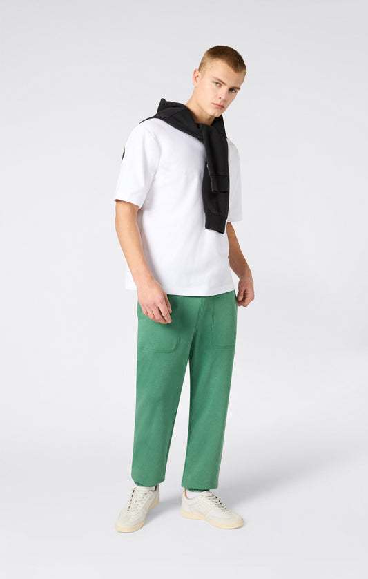 Men's Elasticated Pants with Washed Effect Icons