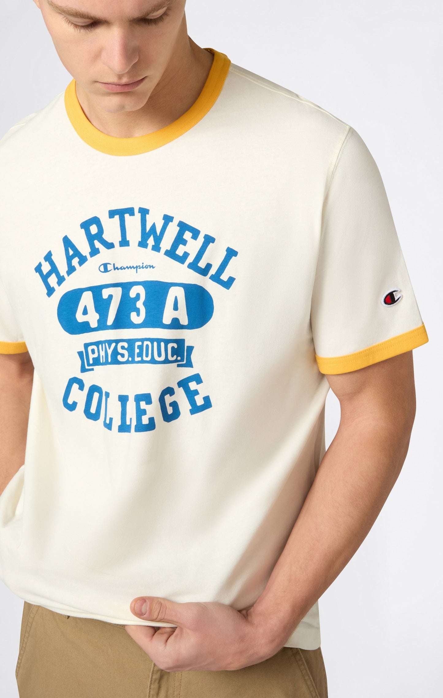 Herren-Ringer-T-Shirt mit Grafik