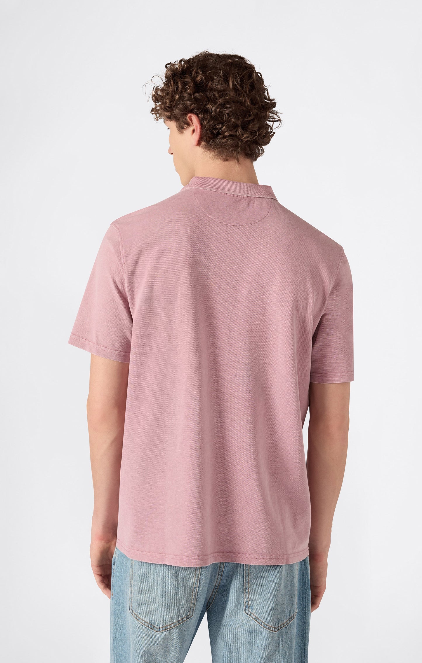 Men's Washed Effect Polo Icons