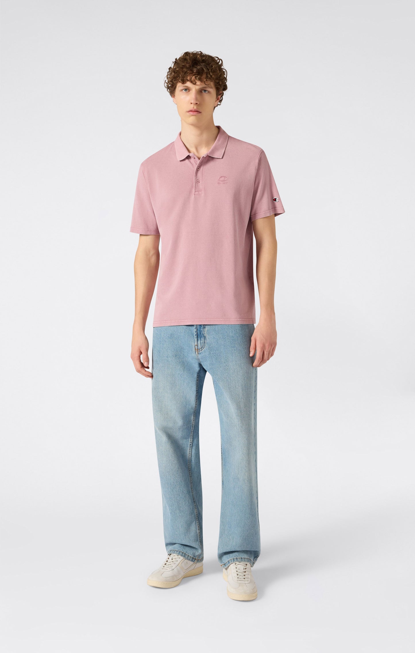 Men's Washed Effect Polo Icons