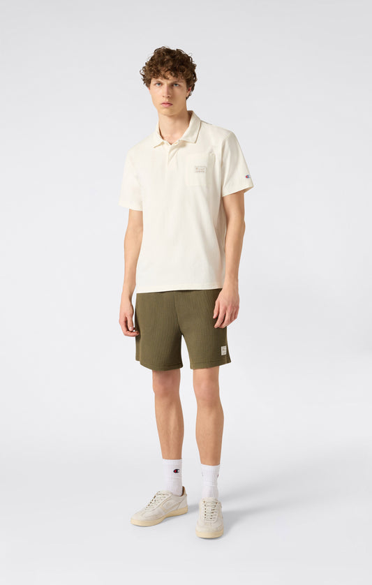 Men's Washed Waffle Bermuda Shorts
