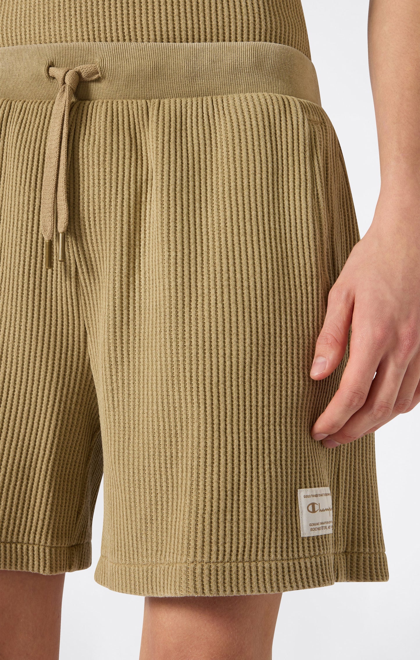 Men's Washed Waffle Bermuda Shorts