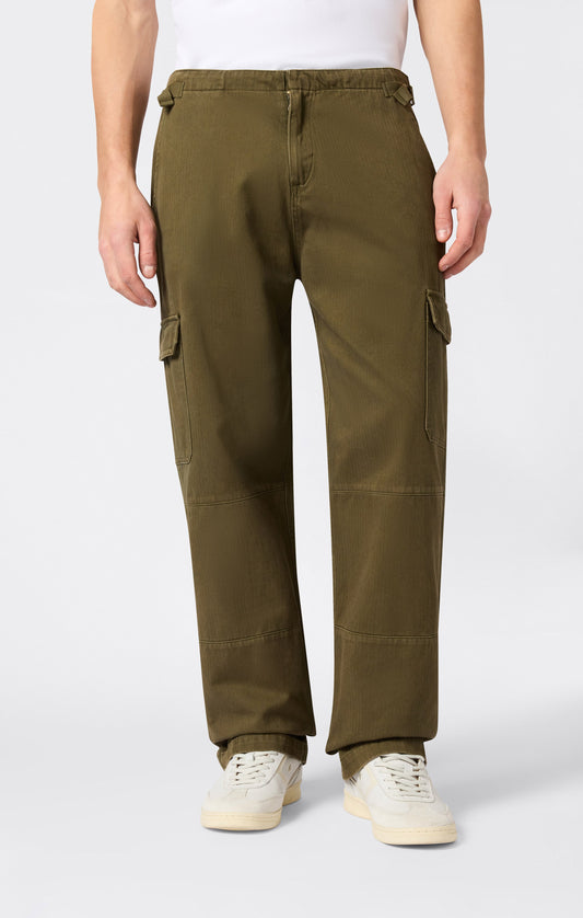 Men's Woven Cargo Straight Hem Pants