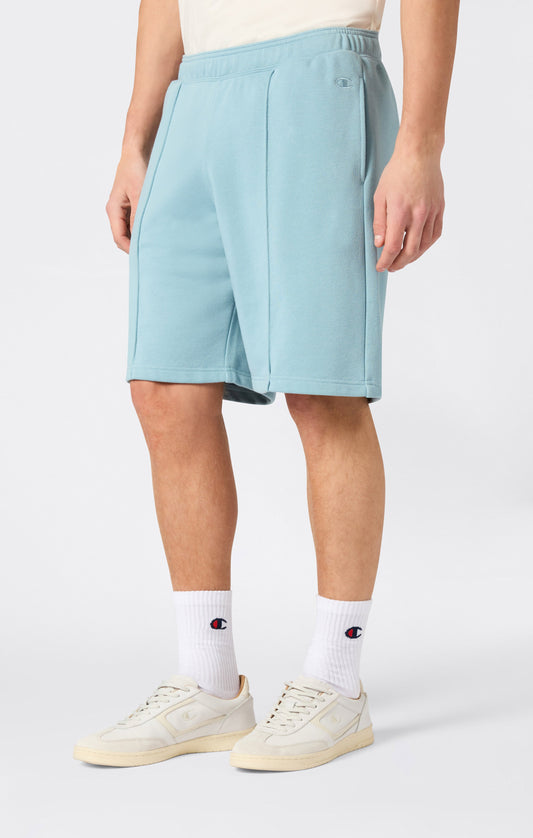 Men's 9 Bermuda Shorts with Stitched Pintuck Icons