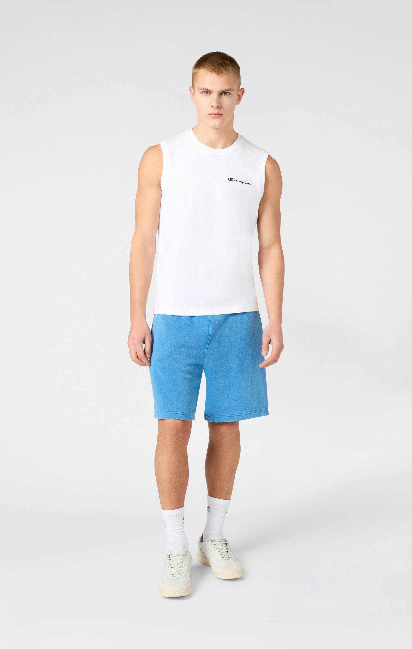 Herren-Bermudashorts mit Used-Effekt Icons, Größe 9