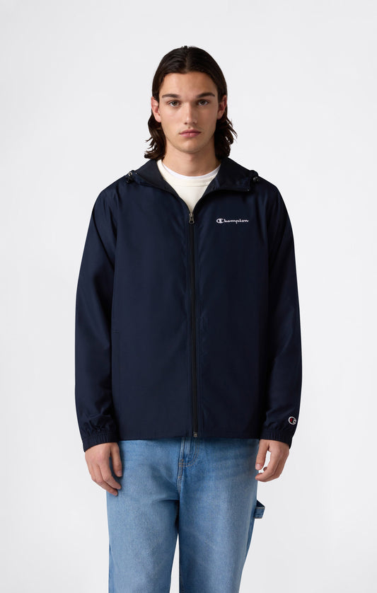 Men's Lightweight Full Zip Hooded Windbreaker Jacket