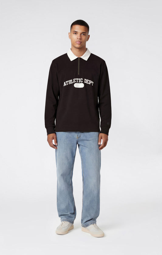 Men's Long Sleeve Half Zip Polo Shirt Time Capsule