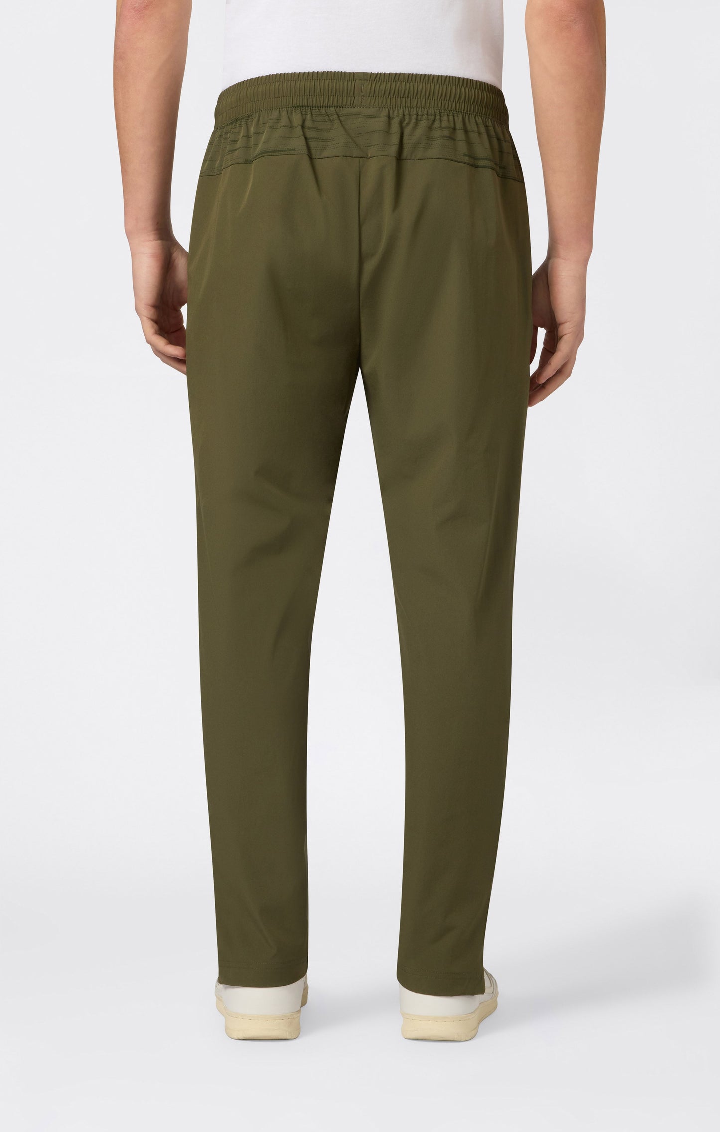 Herrenhose mit geradem Saum aus Stretchstoff