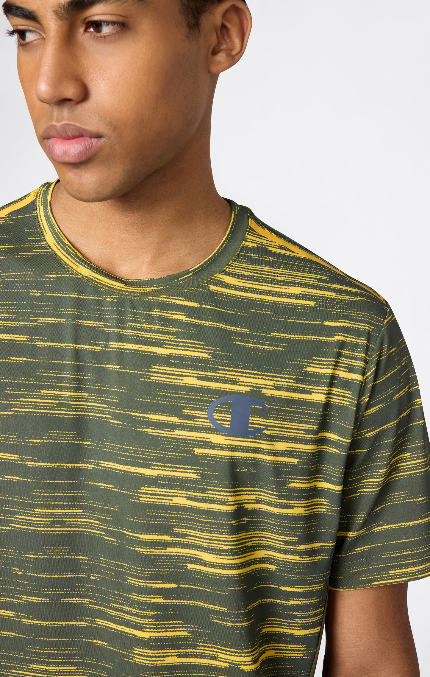 Trainings-T-Shirt mit Allover-Print und schnelltrocknendem Material für Herren