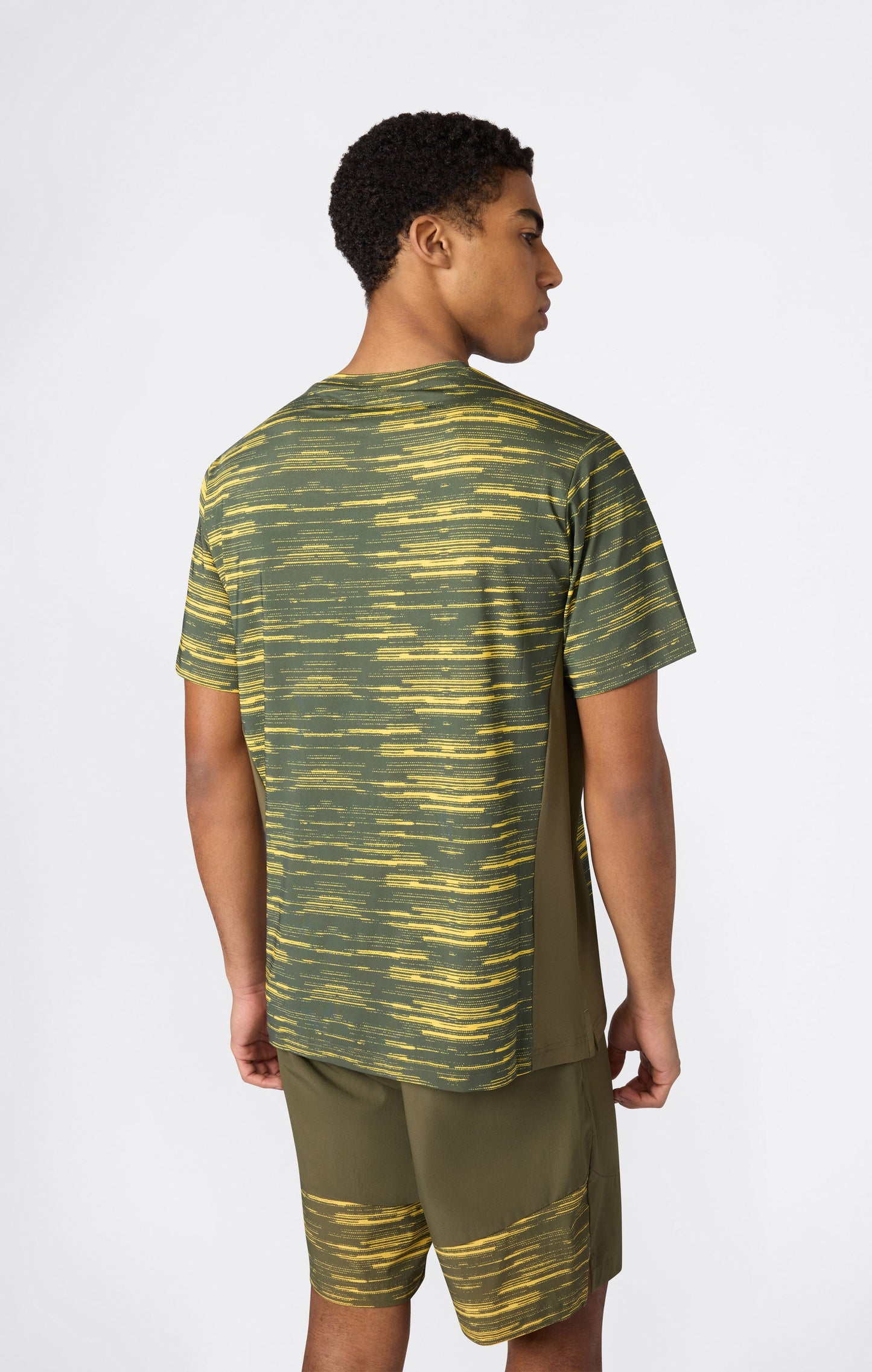 Trainings-T-Shirt mit Allover-Print und schnelltrocknendem Material für Herren
