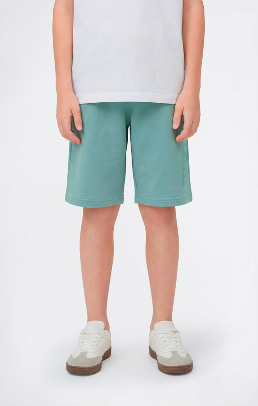 Boys' Bermuda Shorts with Embroidered Maxi Logo Icons