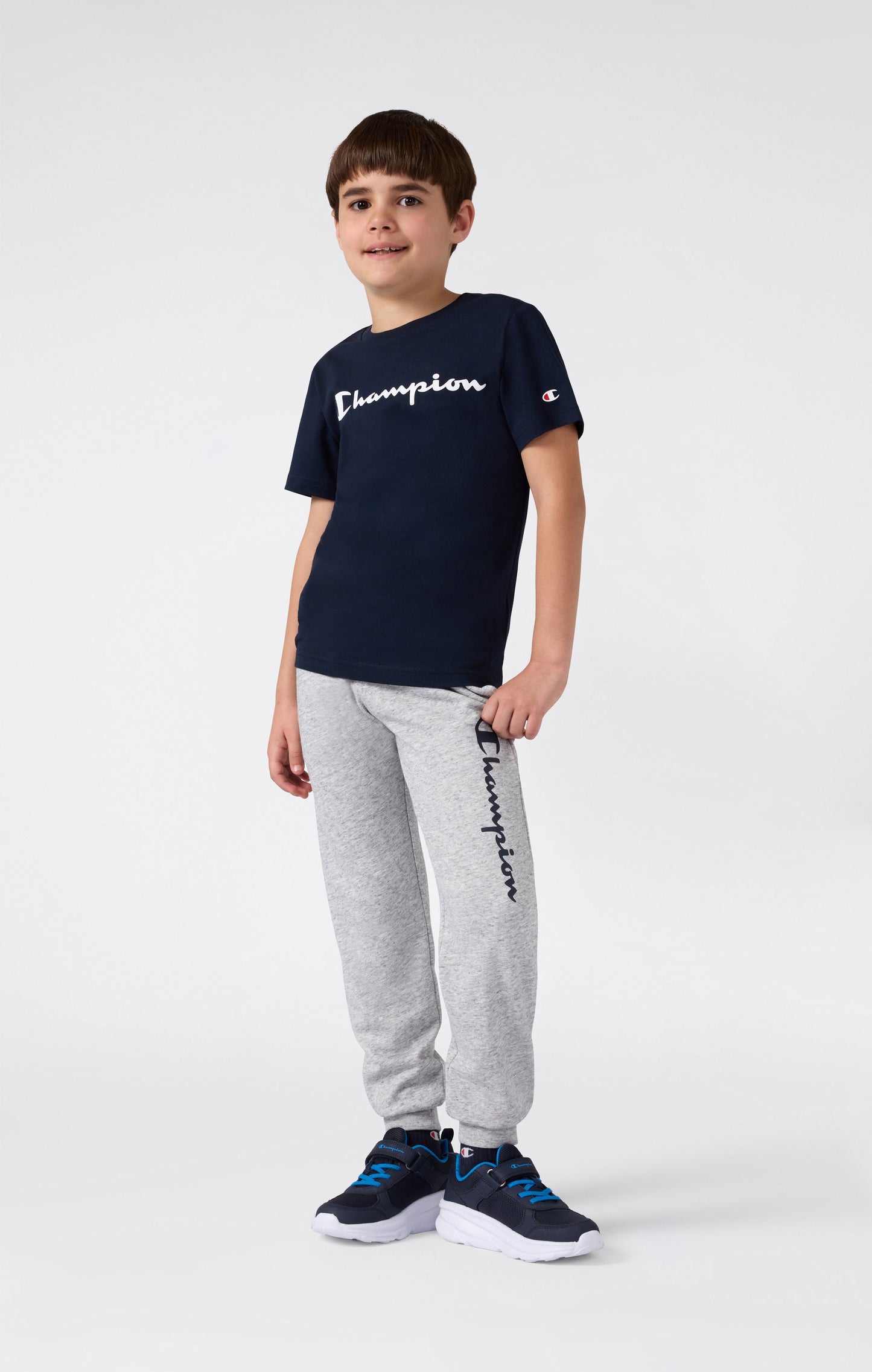 T-Shirt mit Skript-Logo für Jungen