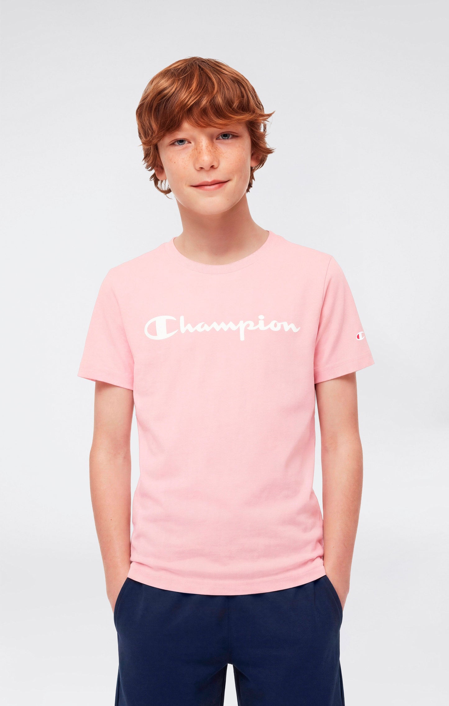 T-Shirt mit Skript-Logo für Jungen