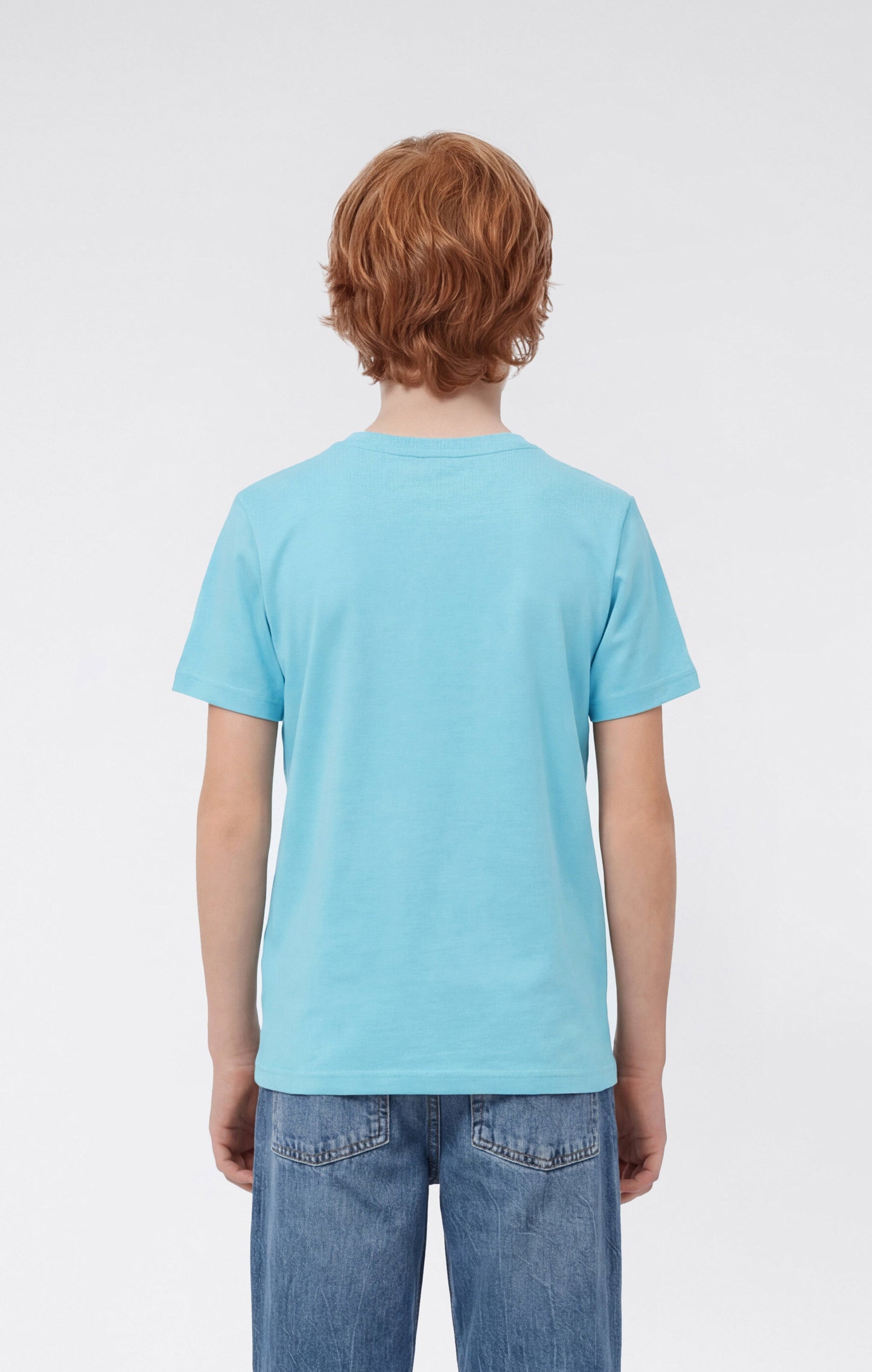Boys' Crewneck Small Script Logo T-Shirt Icons