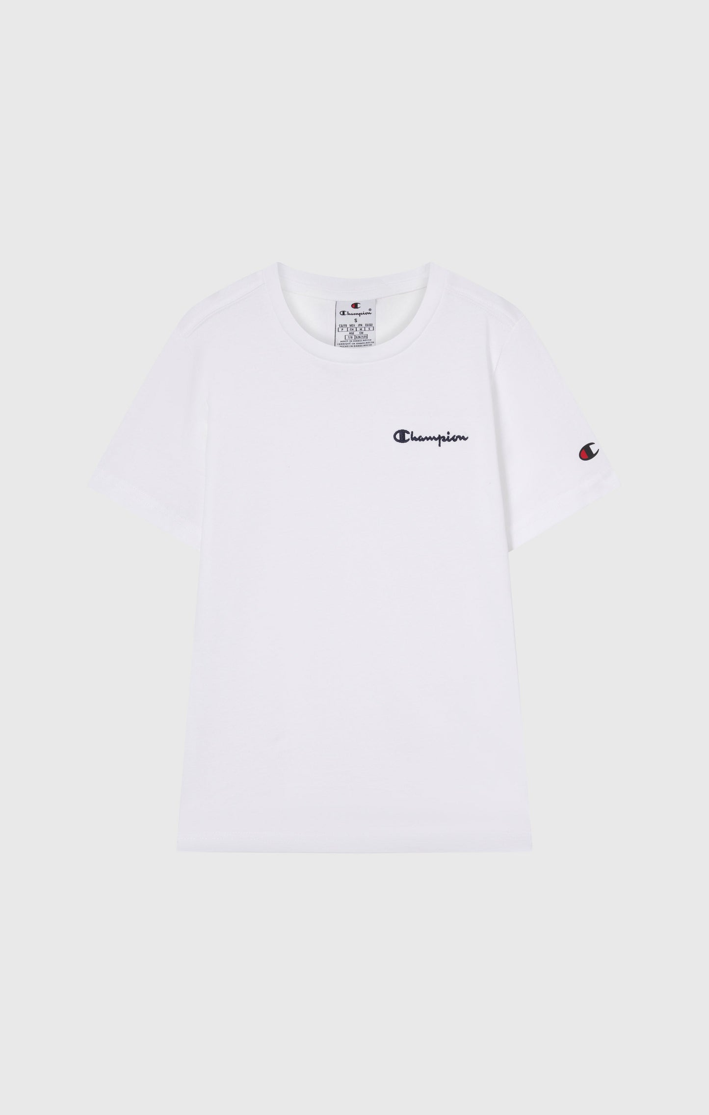Jungen T-Shirt mit Rundhalsausschnitt und kleinem Script-Logo Icons