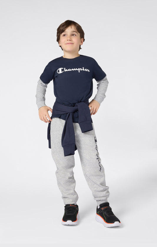Jungen Langarm-T-Shirt mit Script-Logo