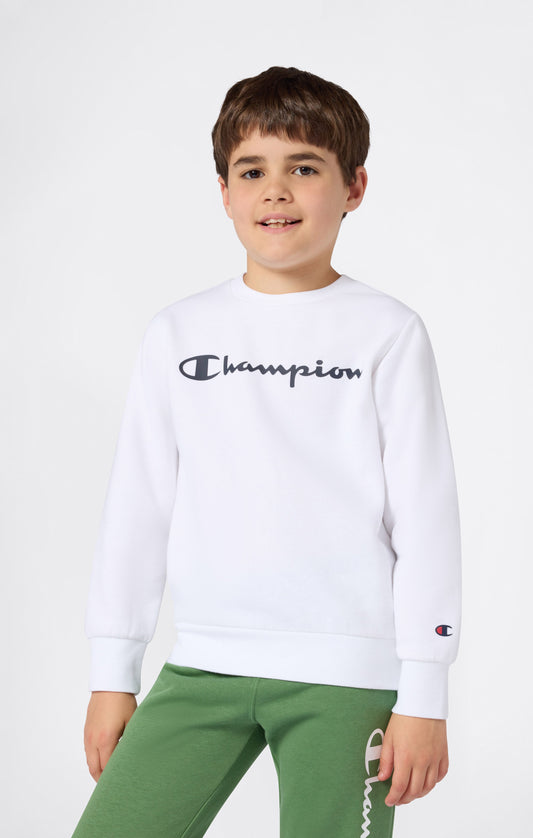 Leichtes Rundhals-Sweatshirt für Jungen mit Maxi-Print-Logo