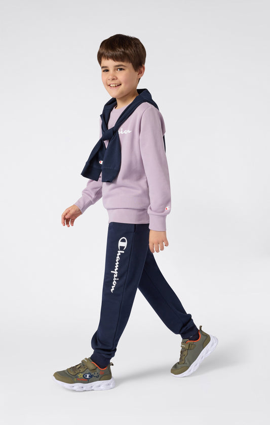 Leichte Jogginghose für Jungen mit Rippbündchen und großem Logoprint