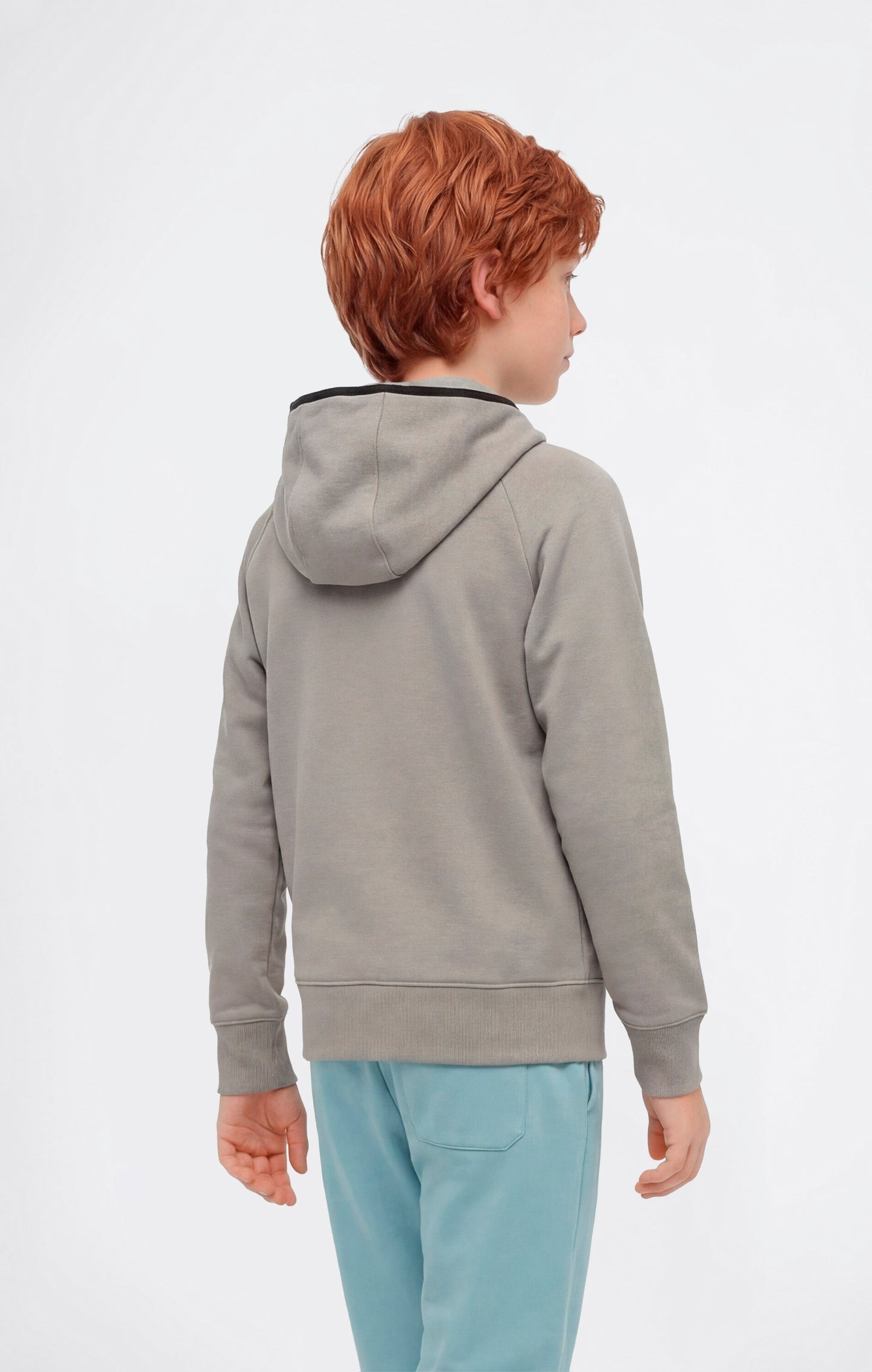 Jungen C-Tech Kapuzenjacke mit durchgehendem Reißverschluss