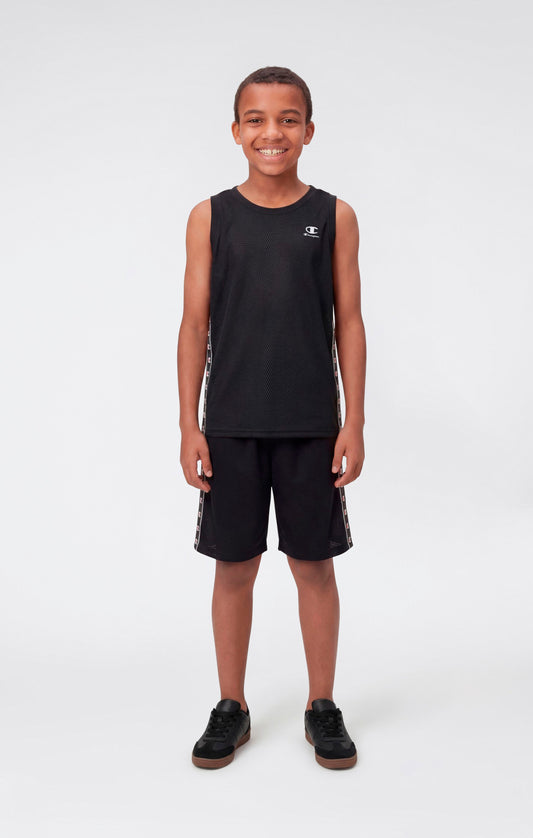 Jungen Mesh-Tanktop mit Logoband