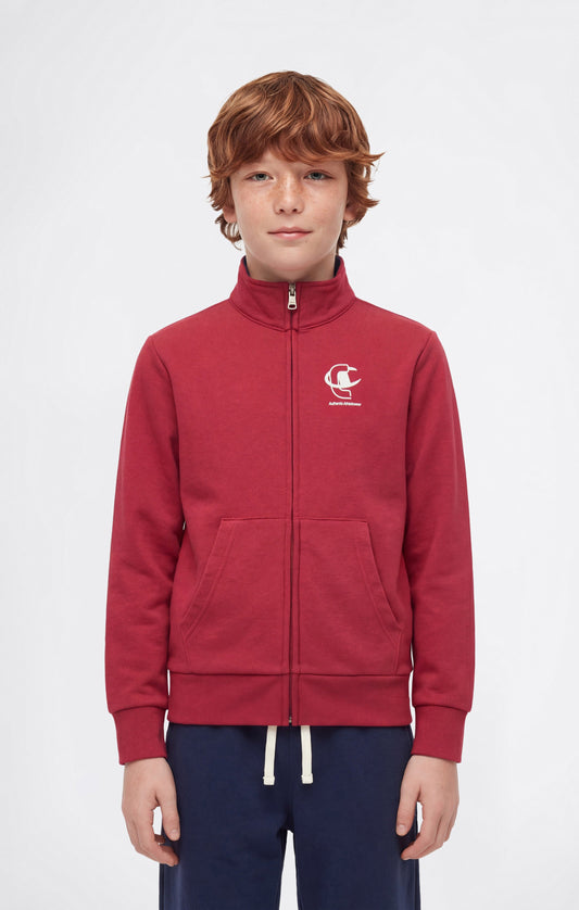 Jungen Trainingsanzug mit durchgehendem Reißverschluss, Sweatshirt und Hose mit Grafik