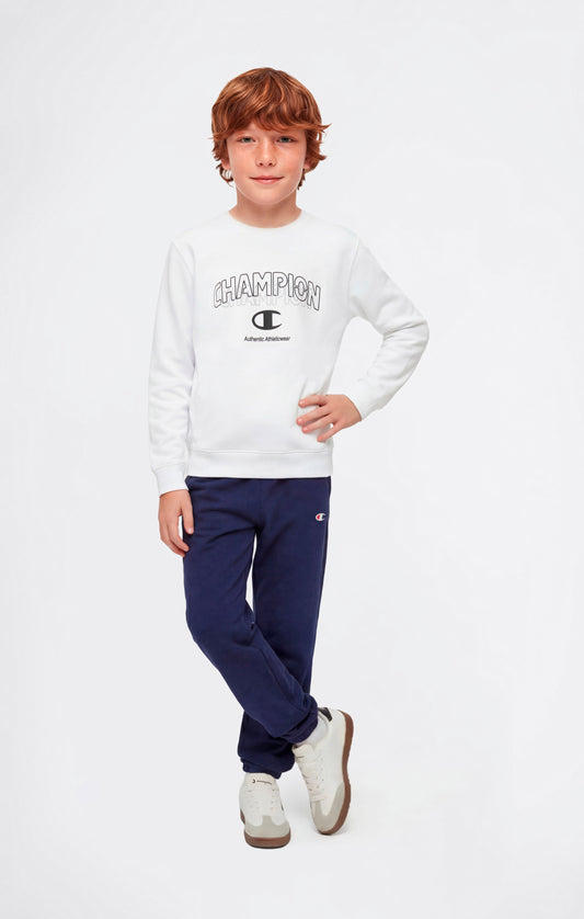 Trainingsanzug für Jungen: Sweatshirt mit Rundhalsausschnitt und Hose mit Grafik