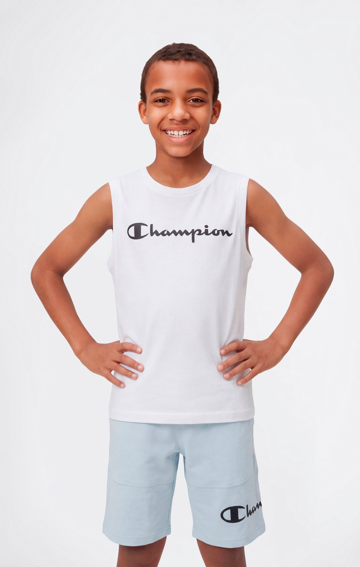 Tanktop für Jungen mit Maxi-Logoprint