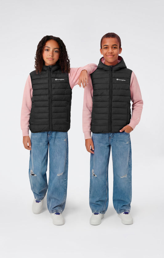 Jungen Steppweste mit Kapuze