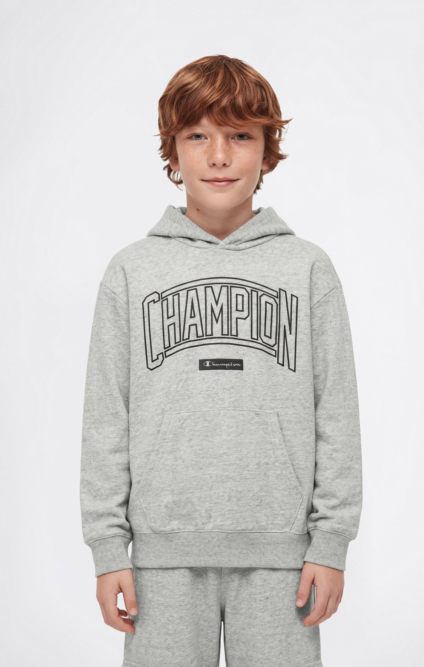 Boys' Hooded Sweatshirt with Puff Print