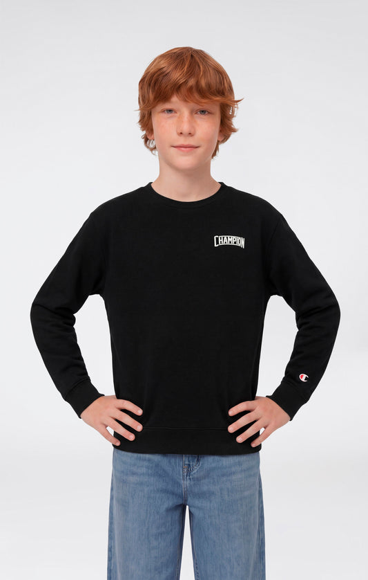 Jungen-Rundhals-Sweatshirt mit Puffdruck