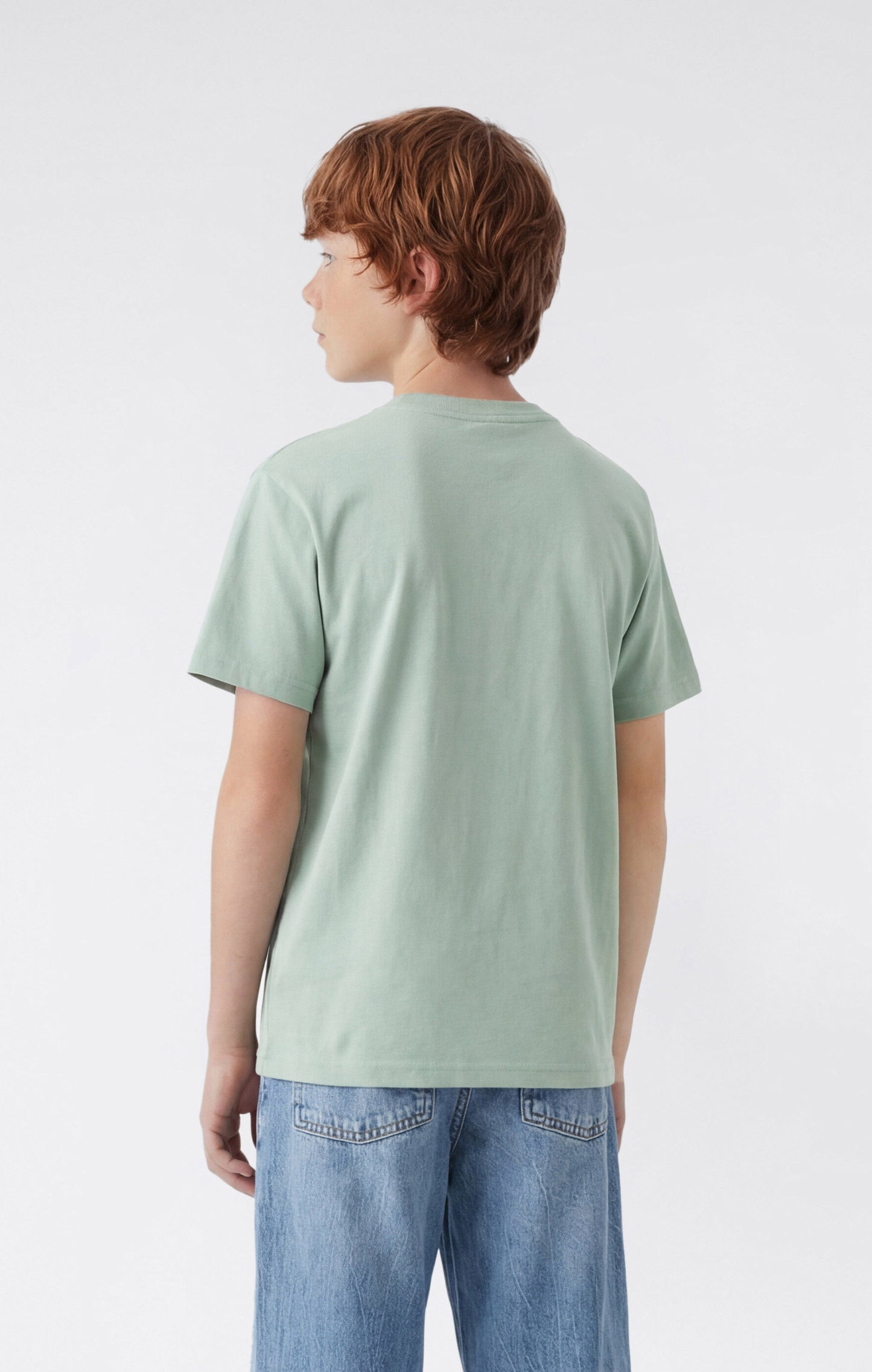 Jungen Rundhals-T-Shirt mit Puff-Print