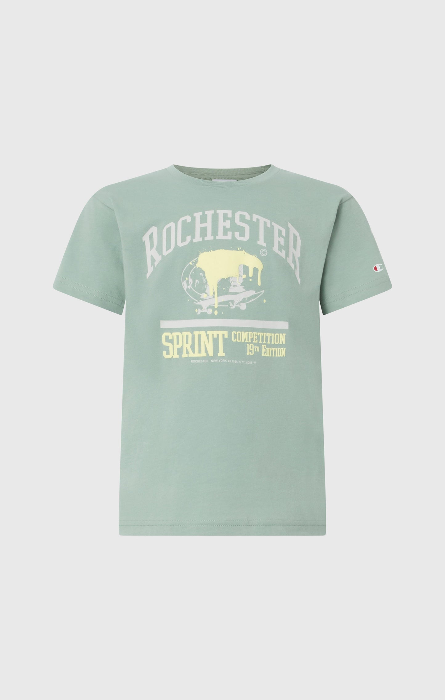 Jungen Rundhals-T-Shirt mit Puff-Print