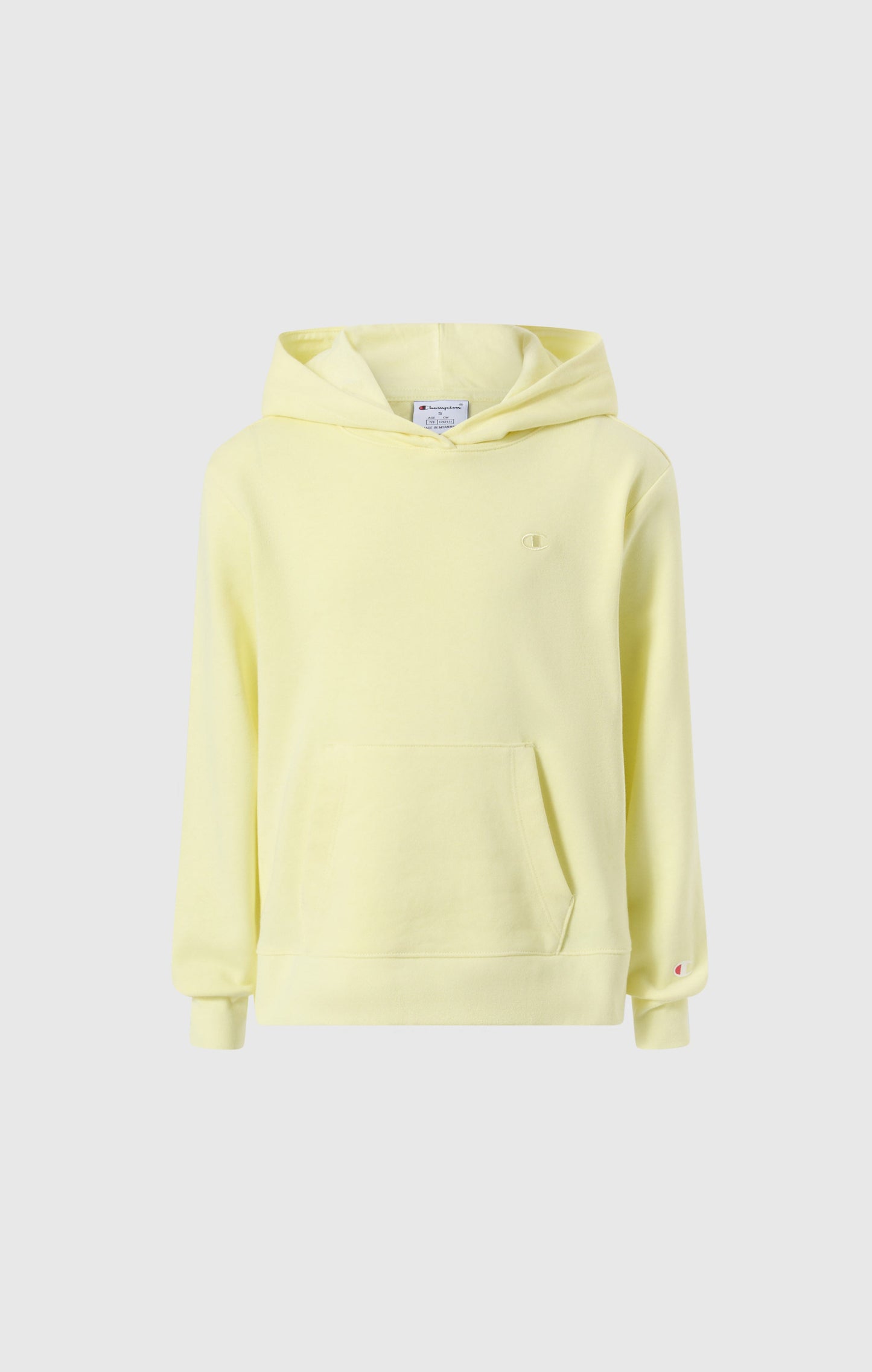 Mädchen-Kapuzenpullover aus leichtem Material mit Ton-in-Ton gestickten C-Logo-Icons
