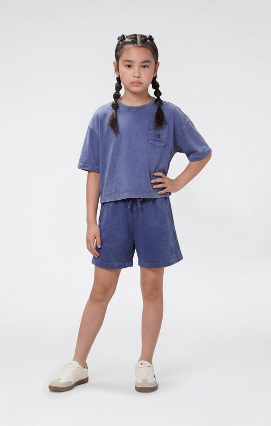 Girls' Washed Effect Shorts Icons