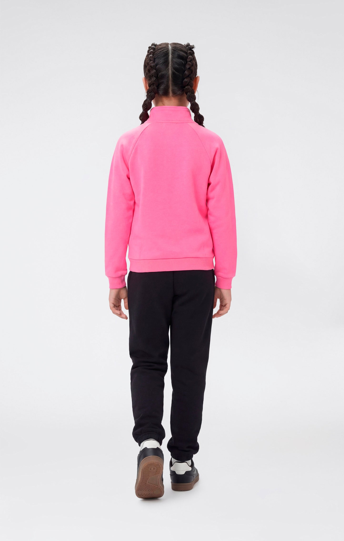 Mädchen Trainingsanzug mit Kapuzenpullover mit durchgehendem Reißverschluss und Hose