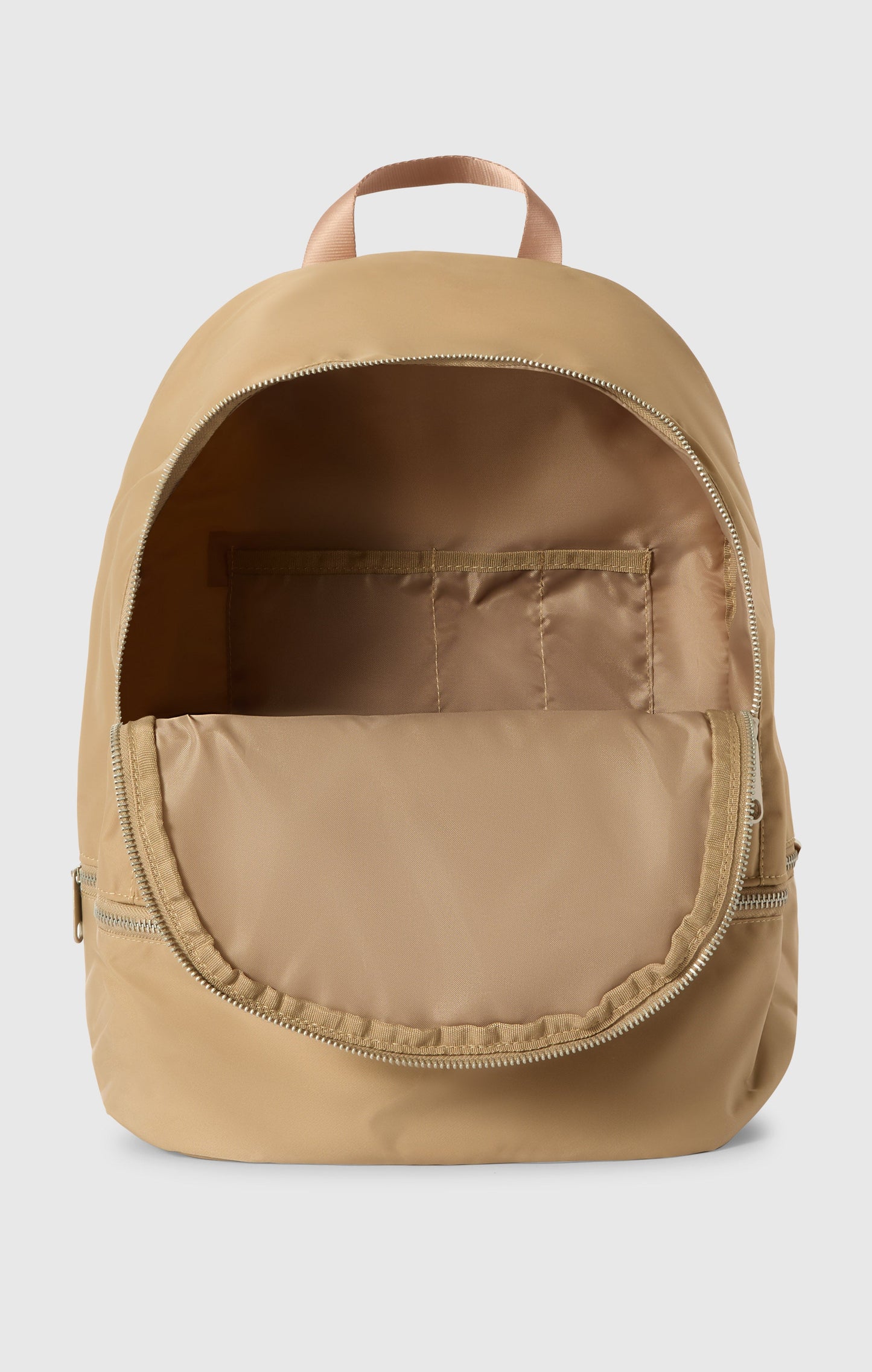 Satin Backpack with Bottom Compartment
