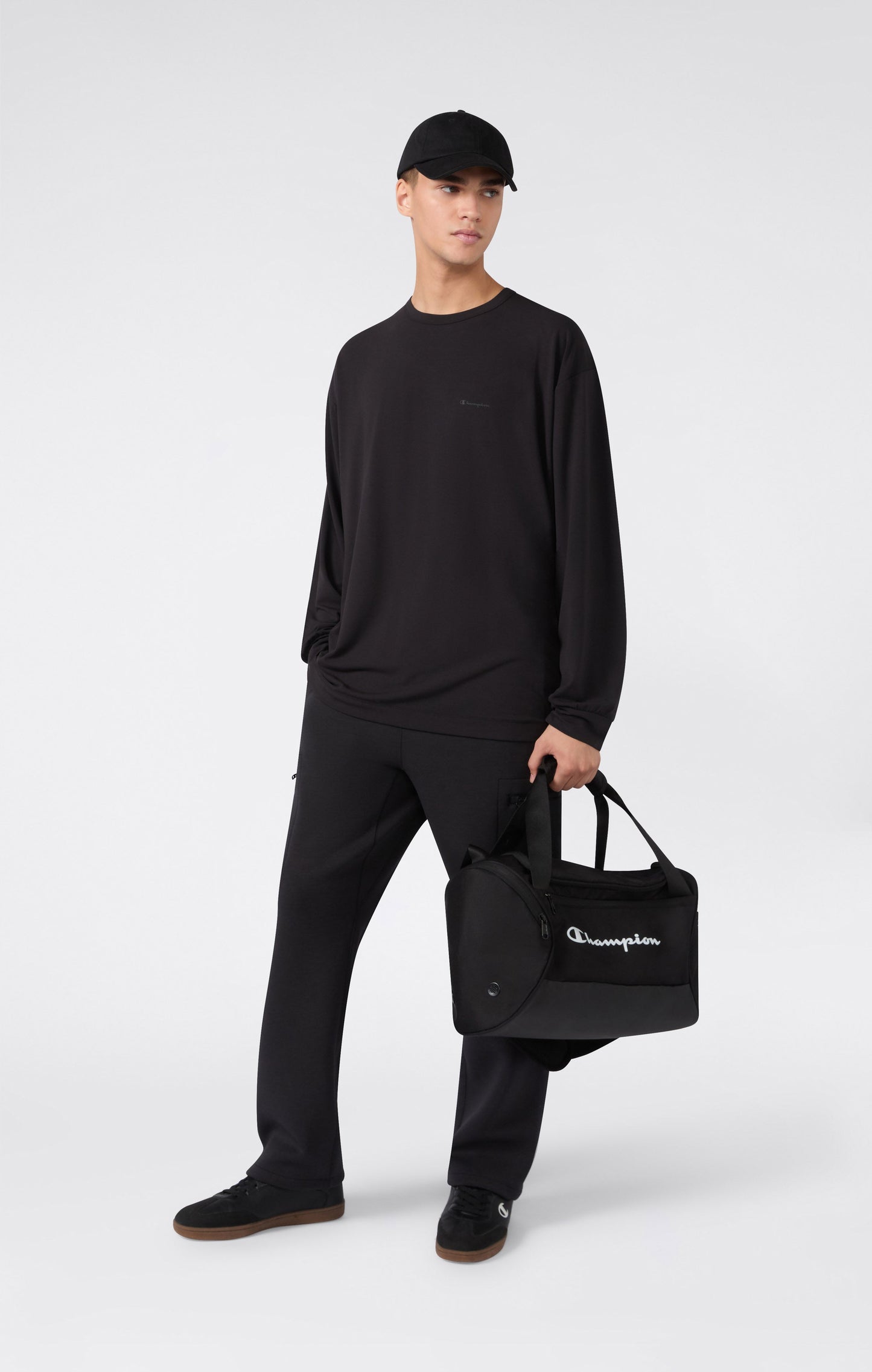 Unisex Black Edition schnelltrocknendes Langarmshirt