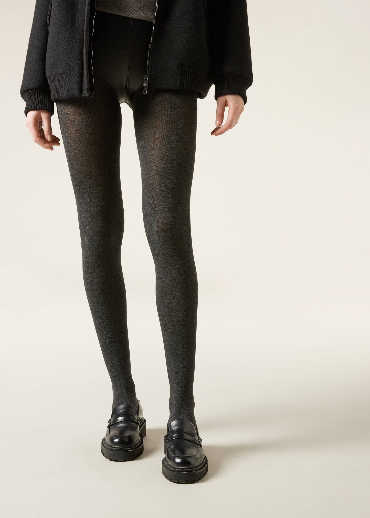 Matt Opaque Tights with Cashmere and Modal