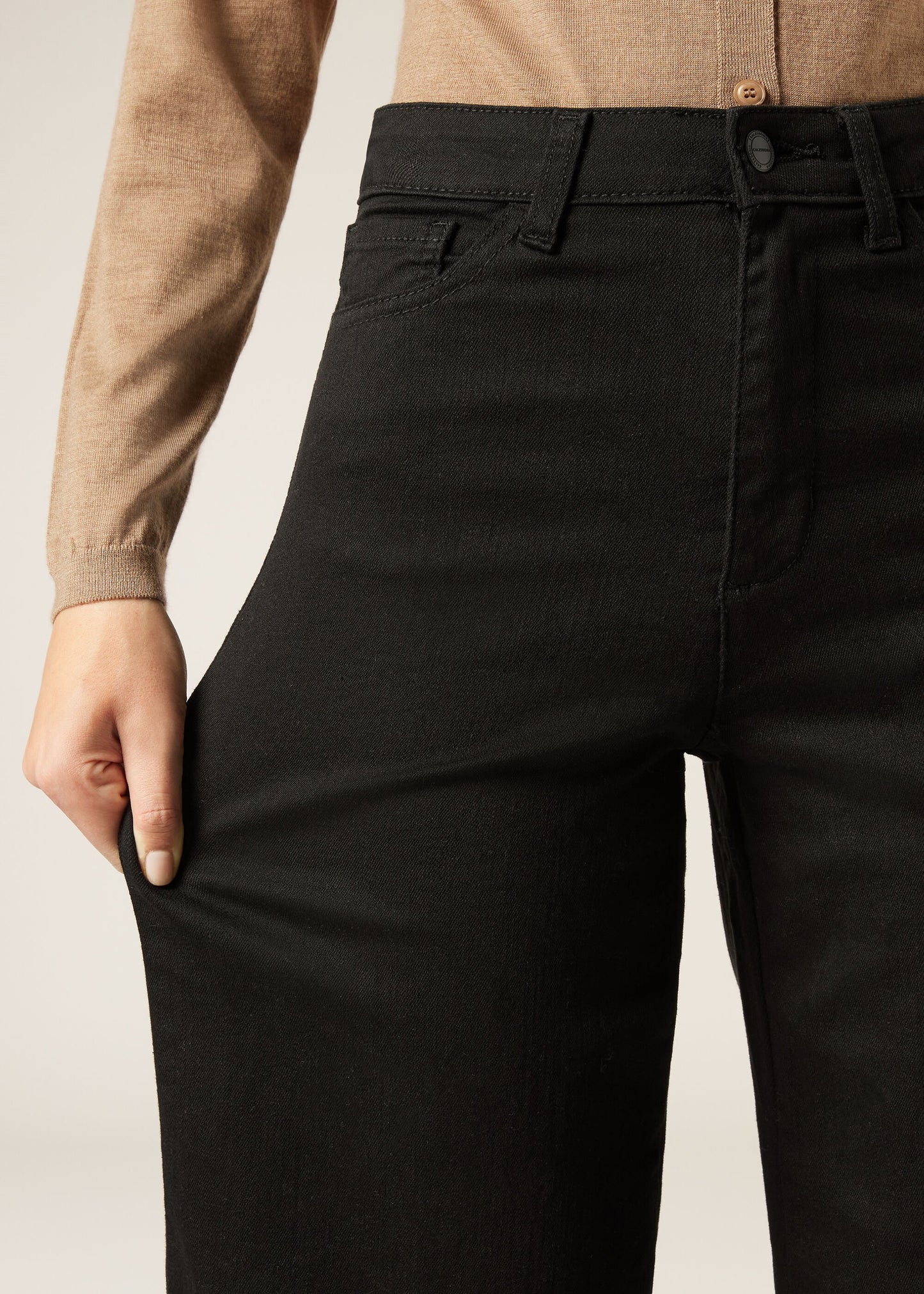 Wide Leg Stretch Jeans
