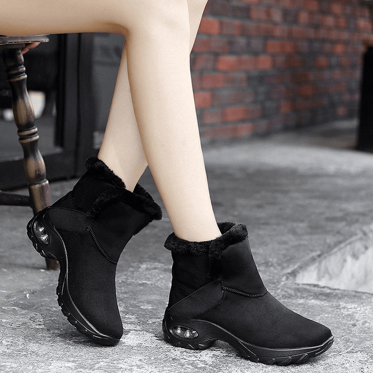 Damen Plüsch Air Cushion Schneestiefel