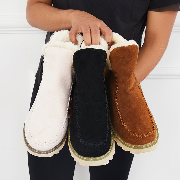Klassische rutschfeste Knöchel-Schneestiefel für Damen