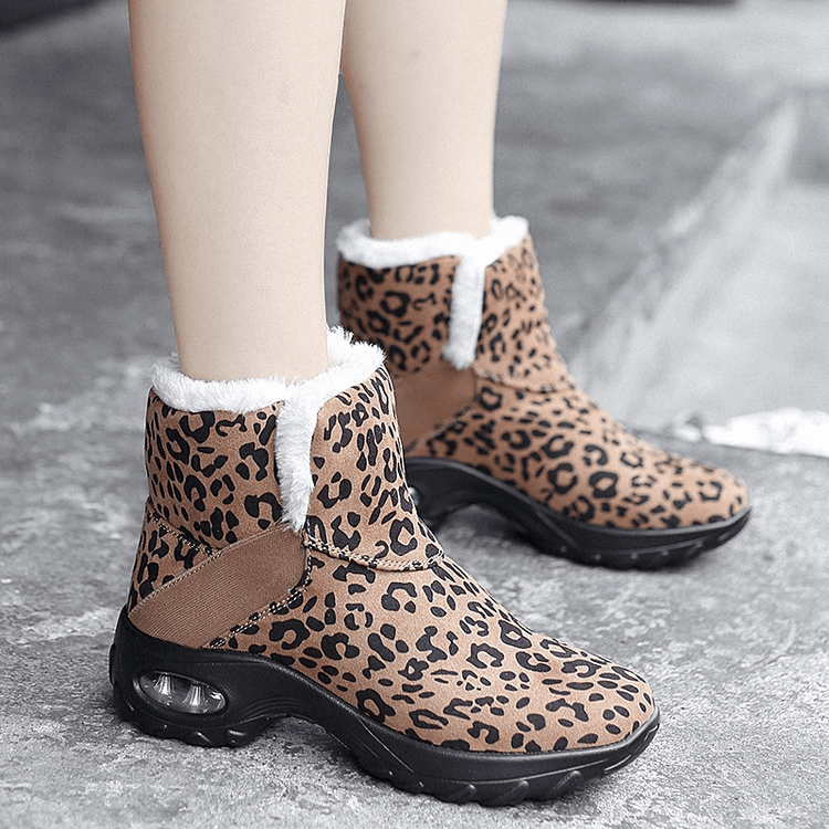 Damen Plüsch Air Cushion Schneestiefel