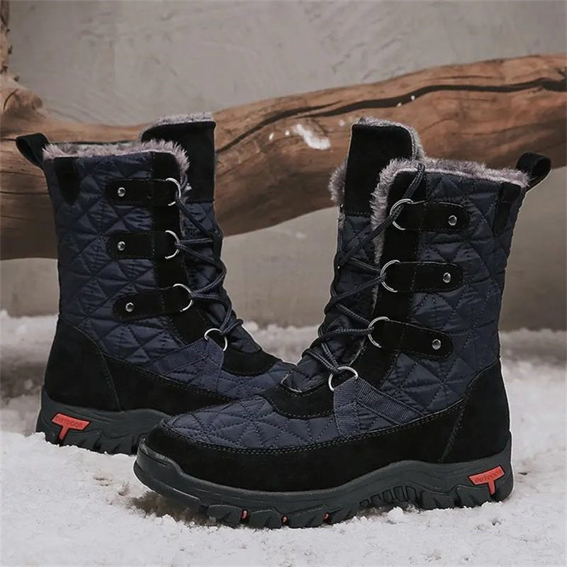 HEISSER VERKAUF – Bequeme Herren-Schneestiefel aus echtem Leder, warme Stiefel, Kampfstiefel