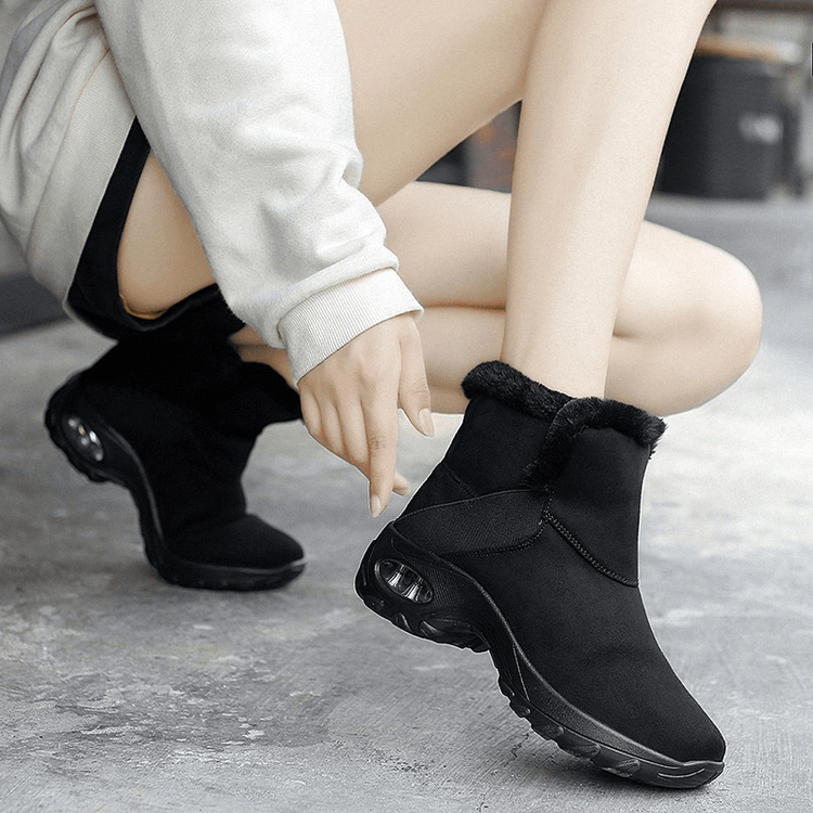 Damen Plüsch Air Cushion Schneestiefel