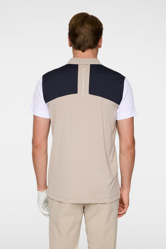 Block Polo / Oyster Brown