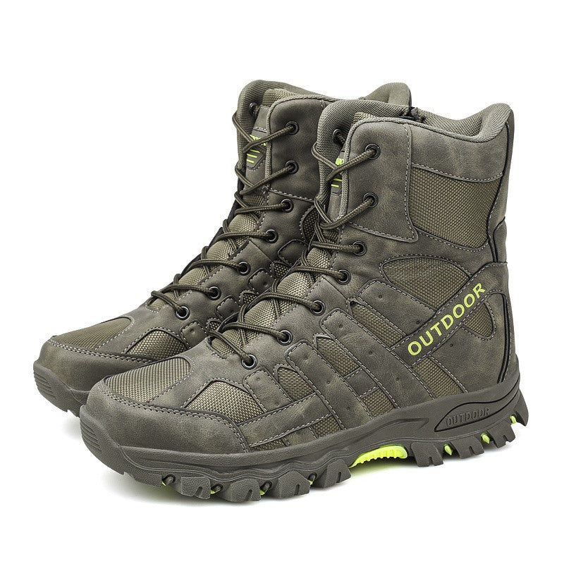 Leichte, atmungsaktive, strapazierfähige und rutschfeste Wanderstiefel, Kampfstiefel, Arbeitsstiefel für Herren