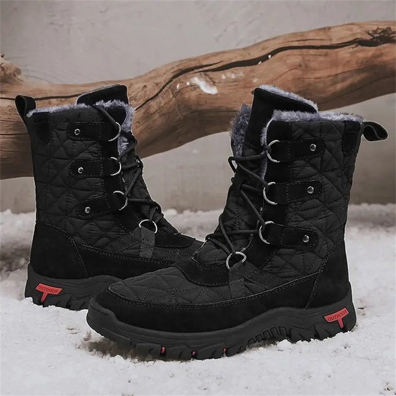 HEISSER VERKAUF – Bequeme Herren-Schneestiefel aus echtem Leder, warme Stiefel, Kampfstiefel