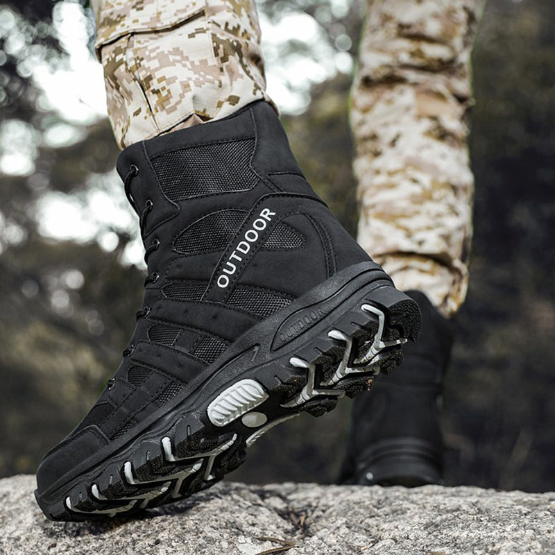 Leichte, atmungsaktive, strapazierfähige und rutschfeste Wanderstiefel, Kampfstiefel, Arbeitsstiefel für Herren